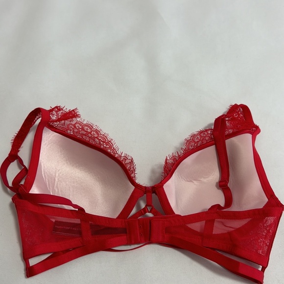 Victoria’s Secret Bra Very Sexy Lightly Lined Plunge Red Women's 32C/C70 - Picture 10 of 10